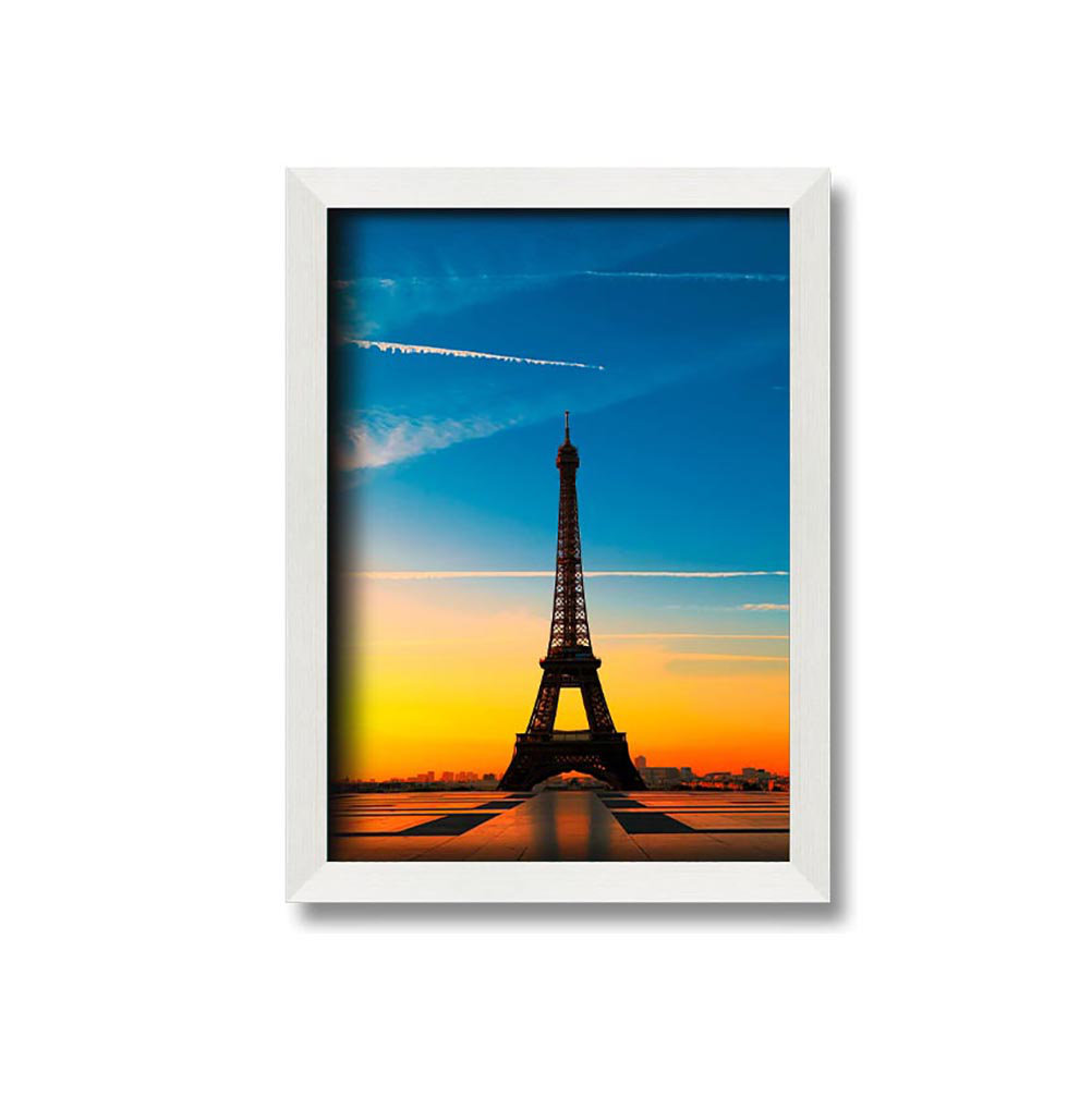 Gerahmtes Leinwandbild Eiffel Tower Sunset 1