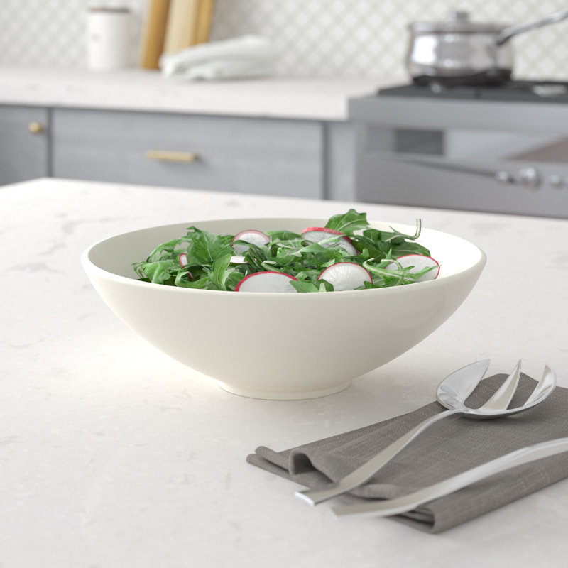 Thunder Group Inc. Passion Melamine Serving Bowl, Pearl