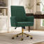 Fauteuil de bureau vibrant en velours à haut dossier avec massage lombaire et inclinaison réglable pour un confort ergonomique