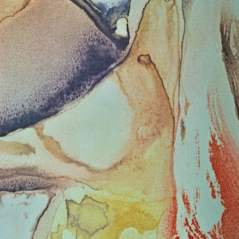 Abstract Watercolour Paint - Wrapped Canvas Print, 122cm H x 122cm W x 3.8cm D