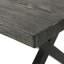 Table de salle à manger d'extérieur avec structure en aluminium et en acier, gris / noir - s'adapte à la structure du patio, de la cour, du jardin et du style de vie des utilisateurs
