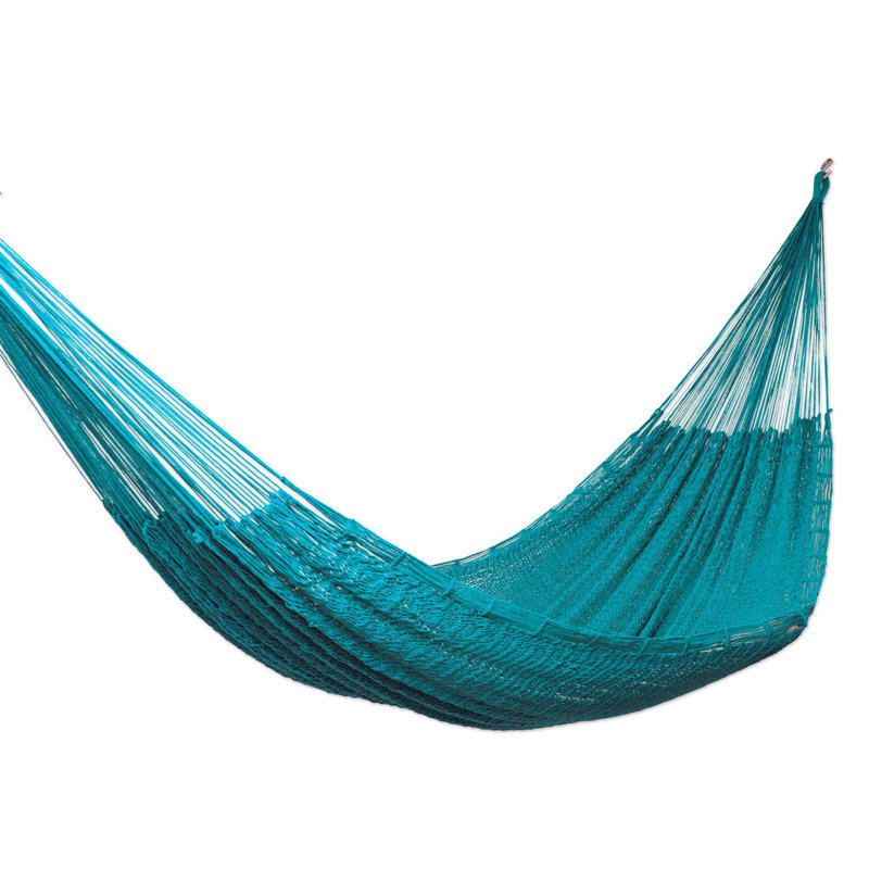Cresswell Spreader Bar Hammock, 67" W x 75" L, Turquoise