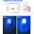 Horizontal Wall Light White Plug-In Night Light With Light Sensor, 3000K Warm White, Sliding Dimmer