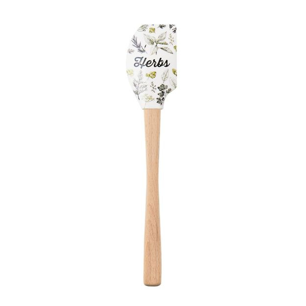 Spatulart® Herbs & Spices Wood Handled Spatula