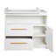 Lilo Unit with Removable Top Handles Made of Wood - White Changing Table
