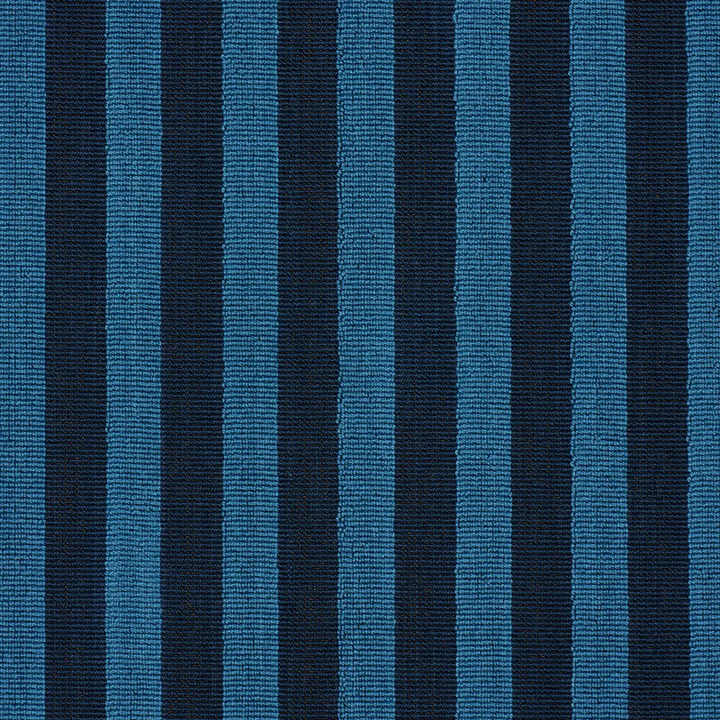 Schumacher X Laura Gonzalez Pipe Illusion Fabric, Blue