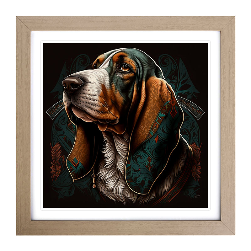 Single Picture Frame Print on Wood, Oak