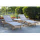 2 Pc. Antique Wash Chaise Lounge Chairs