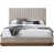 Tissu chenille beige / Noyer brun sélectionné