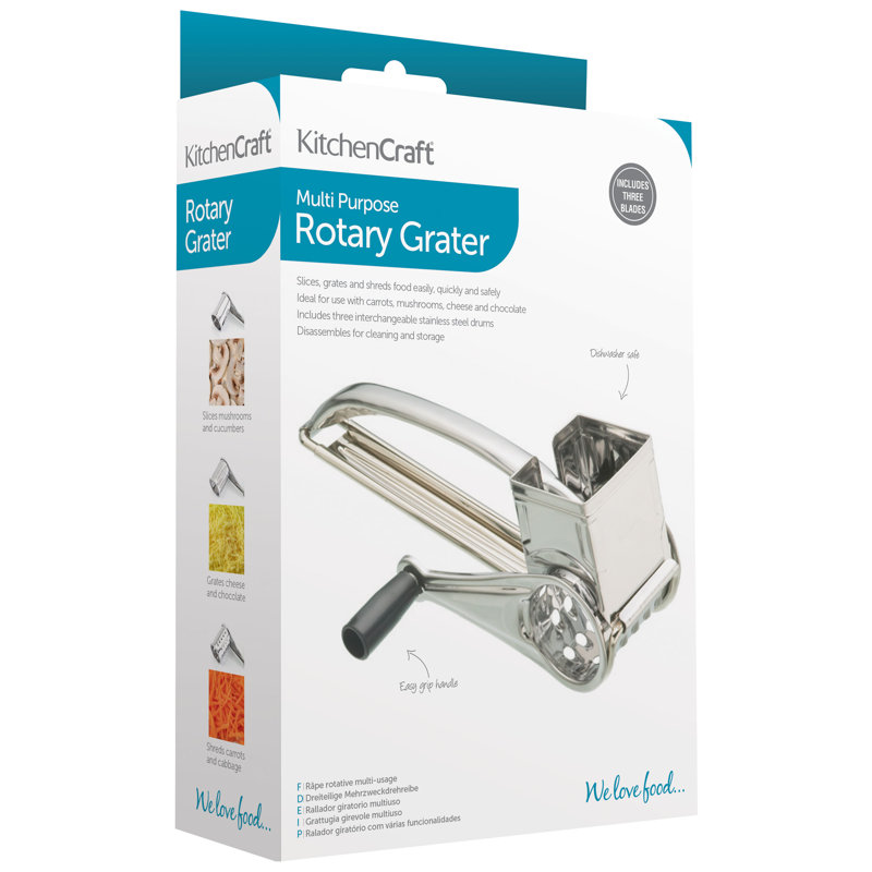 Rotary Grater with Three Drums