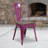 Kewaunee Metal Stackable Chair with Wood Seat-1976427548