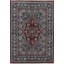 Jahan Wool Oriental Area Rug in Rust