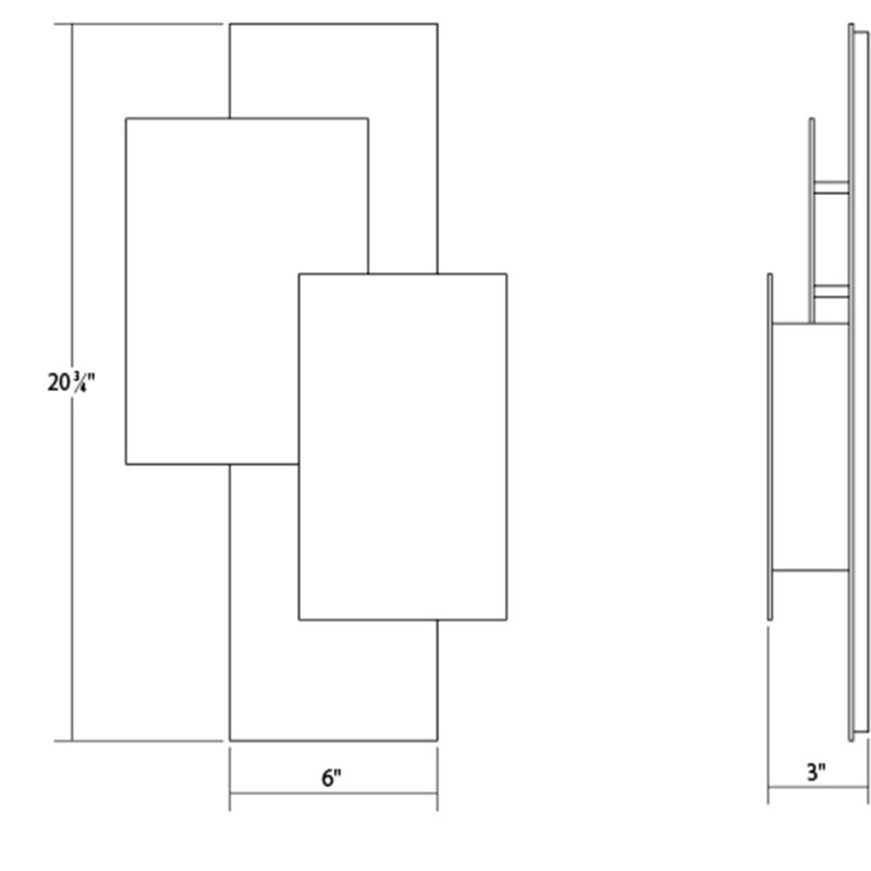 Inside-Out Aluminum LED Wall Light, Textured Bronze