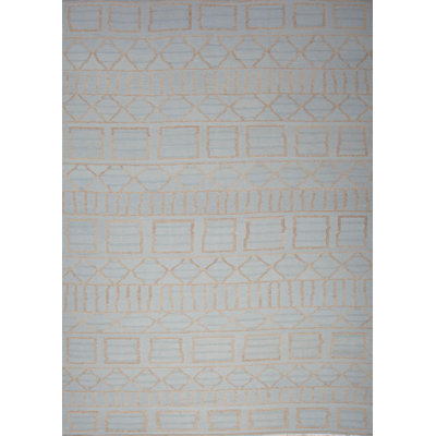 Geometric Area Rug in Gray