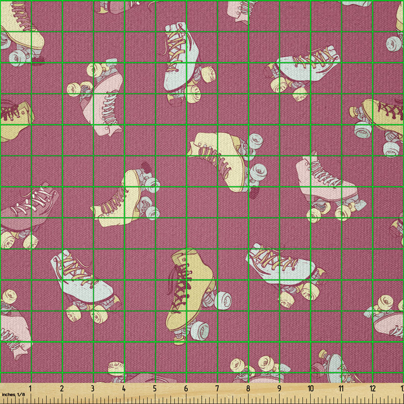 Corenna Nostalgic Roller Skates Multi-Purpose Fabric