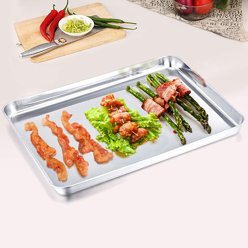 Belfry Kitchen Akeley Non-Stick Stainless Steel 4 Piece Baking Tray Set