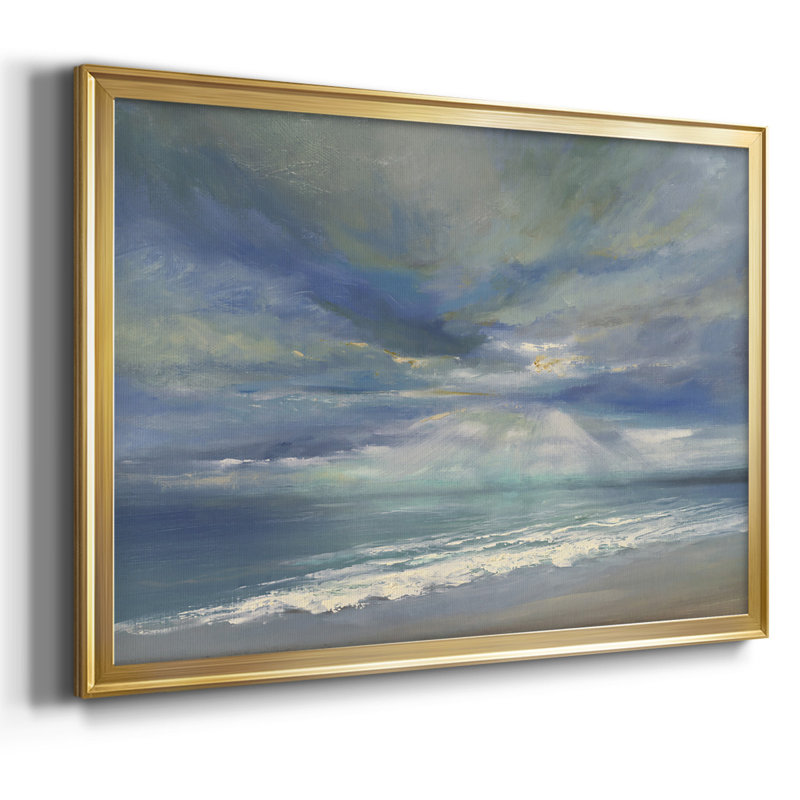 God Rays, reproduction d'art sur toile, H 30 po x l 44 po x P 1,5 po, Or