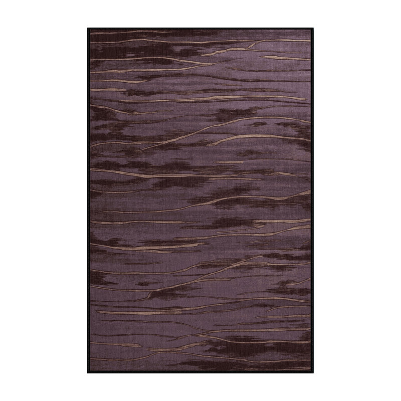 Tapis noir lavable à la machine, Rectangulaire 2 pi x 3 pi