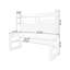Bureau rectangulaire en bois massif brun-118509469