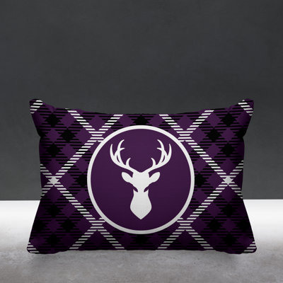 Houndstooth Outdoor Reversible Throw Pillow