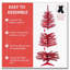 Arbre de Noël rouge 4 pi-1399403541