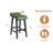 26.2" Bar Stools Set of 2, Counter Height Bar Stools with Solid Wood Frame and Wide PU Leather Upholstered Seat, Barstools Set for Kitchen Islands, Counter Bars-379406901