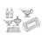 Dublin Crystal 8 Piece Hostess Serving Set