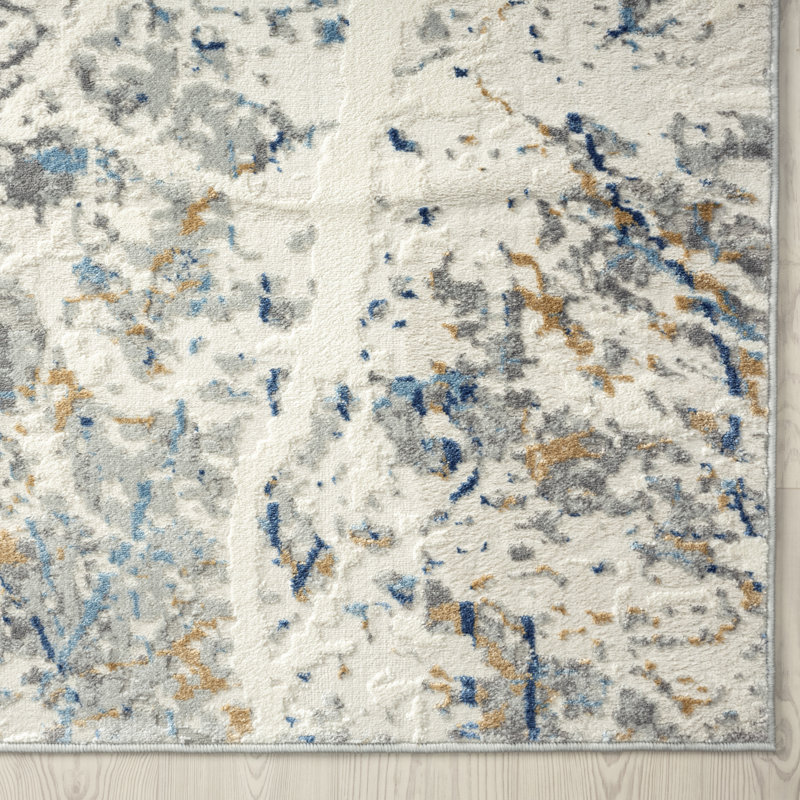Area Rug in Grey, Runner 2'6" x 8'