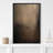 Minimal Landscape " Moody Abstract Textured Dark Brown Shades " Artwork Framed Canvas Print Wall Art-99142454-99142453