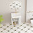 21.6" Freestanding Single Bathroom Vanity Set with Left Side Open Shelf, Ceramic Sink, Soft-Closing Door, Cloakroom Storage Cabinet, 3 Colors Option-1600105324-1594492128