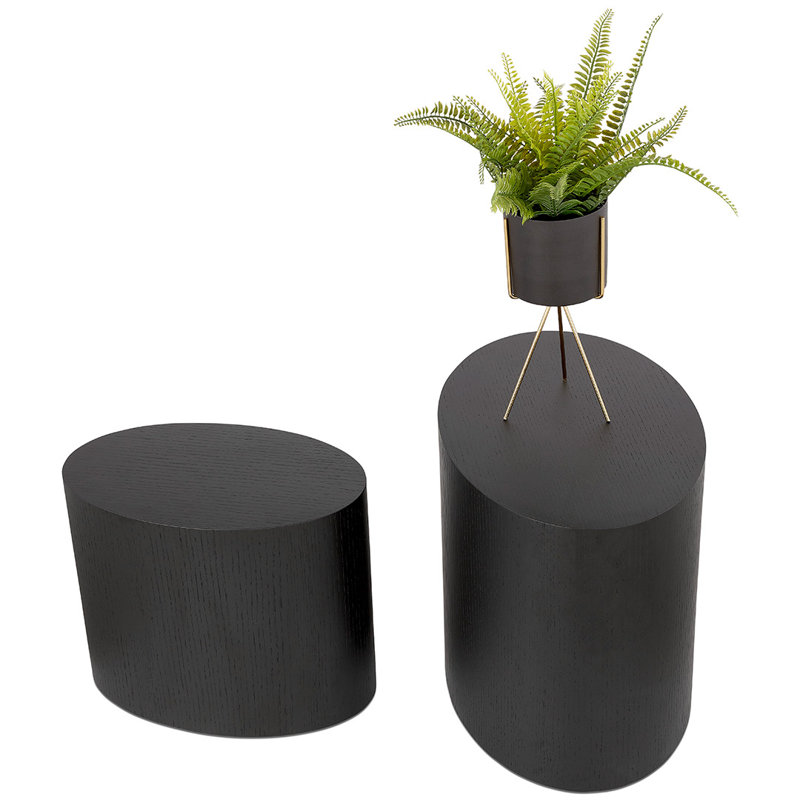 Esquivel 2 Piece Nest of Tables, Natural