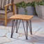 1-Piece Industrial Wood Coffee Table With Accent Table And Metal