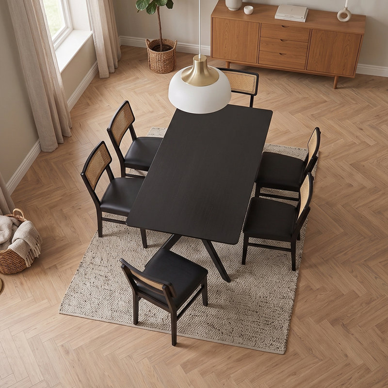 6 -Person Solid Wood Dining Set