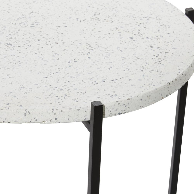 Table d'appoint Breyannah Terrazzo Stone