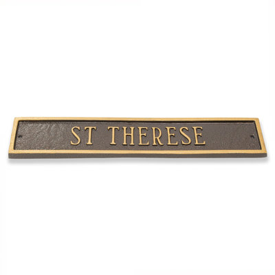 Classic 1-Line Wall Address Plaque