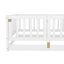 Lit simple - Bois, pin blanc avec clôture