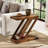 Solid Wood Side Table，2-Tier End Table