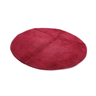 Tapis rose rond 5 pi Pinson