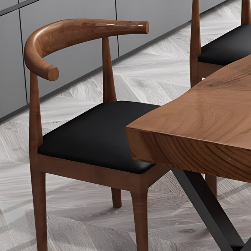 Ensemble de table de salle à manger simple en bois massif, H 29,52 po x L 78,74 po x l 33,46 po