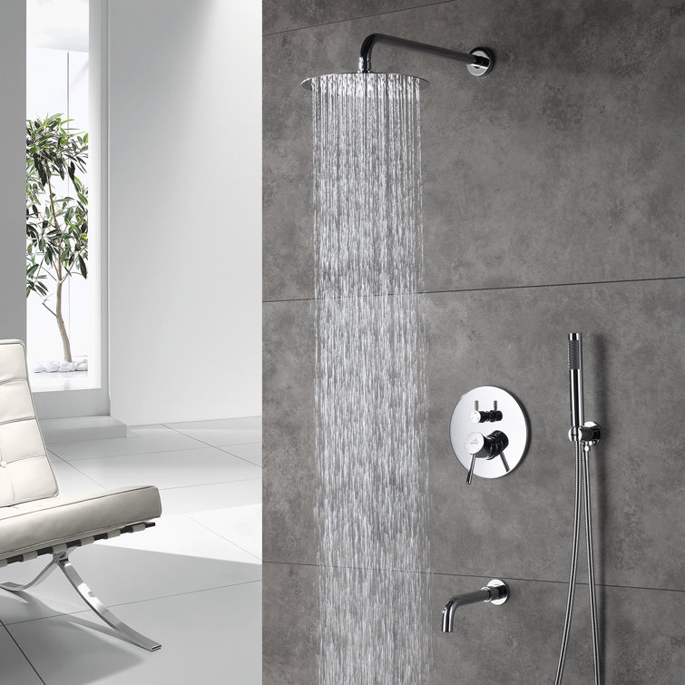 PureEssence Pressure-Balanced (Temperature And Volume) Complete Shower System with Rough in-Valve