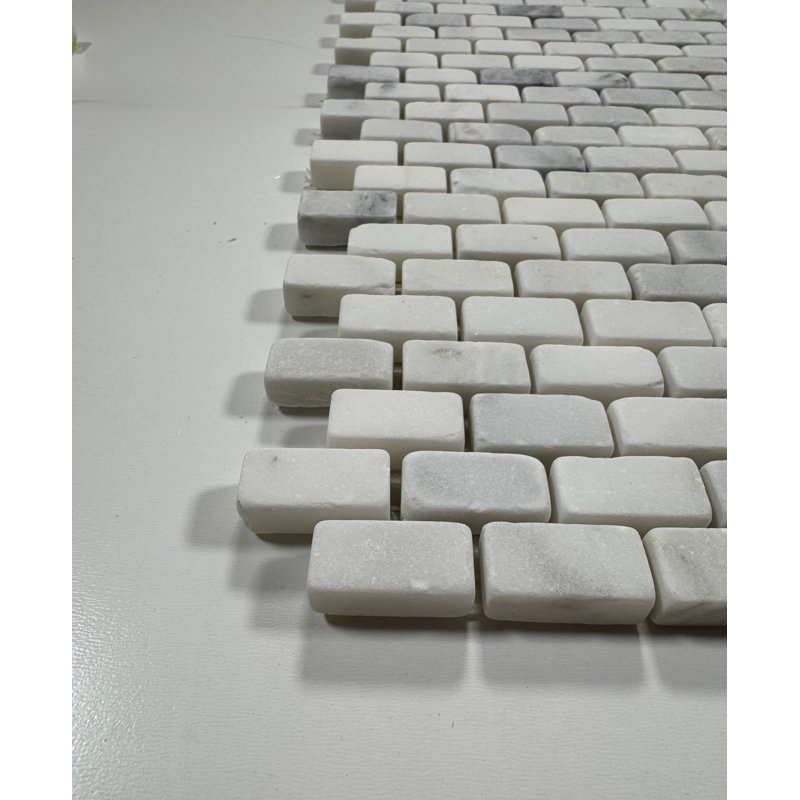 Tumbled Eastern White Mini Brick 1/2''X1''