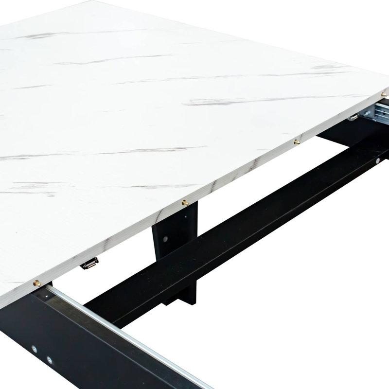 71"-106" Large Extendable Dining Table For 4-12 People