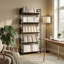 HOMCOM Bookshelf with Anti-Slip Design 5-Tier Storage Shelves-1815496913