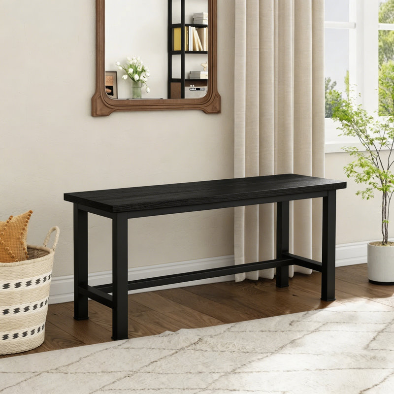 Rotary Dining Bench, Black