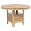 Table de salle à manger à rallonge l 42,65 po non affectée, brun