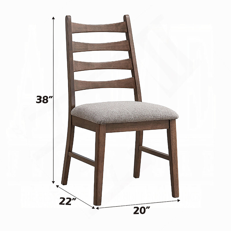 Table de salle à manger 7 pièces, Noyer, Noyer, 7 pièces : table, 6 chaises