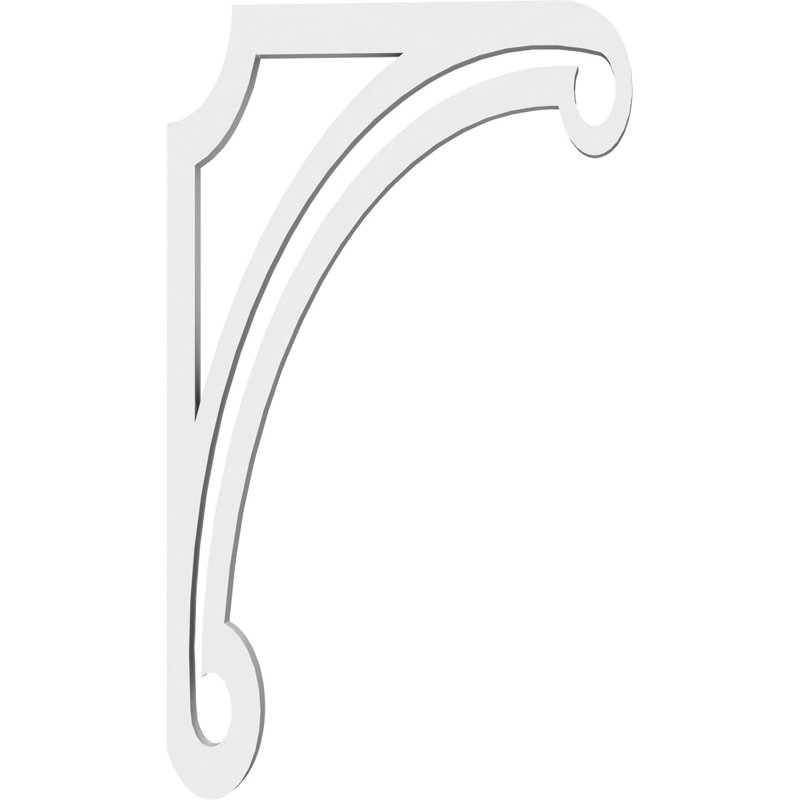 Support de qualité architecturale Hurley, L 5/8 po x P 7 po x H 12 po, Arche, PVC