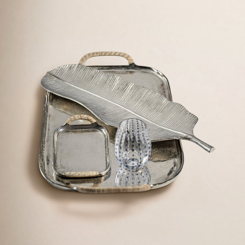 Everly Quinn Aluminum Tray