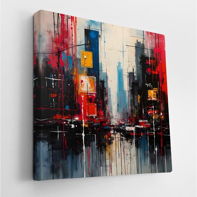 Fluid City Streets, 36" H x 36" W