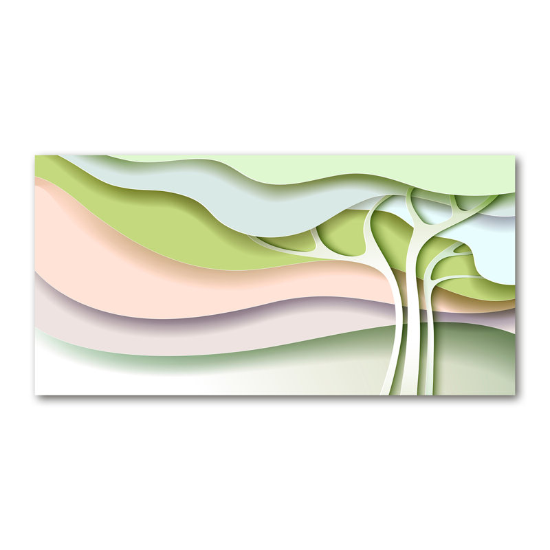 50cm W x 100cm L Glass Peel and Stick Panel